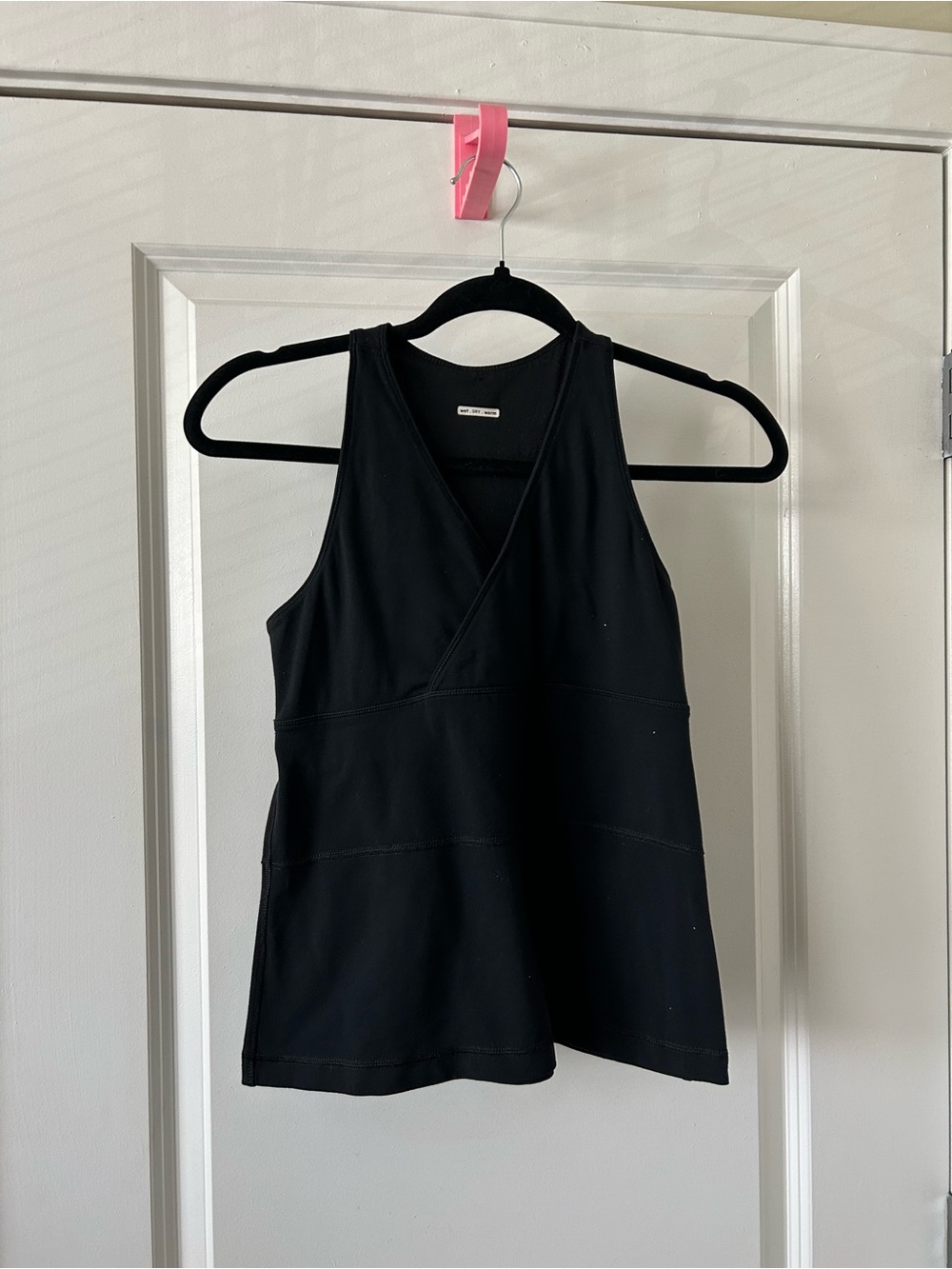 lululemon athletica Black Wrap-Front Racerback Tank